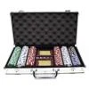 HOT Games Poker PROFI stříbrná pokerová sada v hliníkovém kufříku s 300 žetony a plastovými kartami HOT Games Poker PROFI stříbrná pokerová sada v hliníkovém kufříku s 300 žetony a plastovými kartami