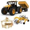 IQ models JCB Fastrac 4220 žlutý set RC traktoru, obraceče sena a ohrady
