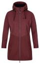 Kilpi LASIKA-W Tmavě červená dámský softshell kabát