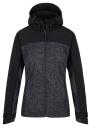 Kilpi RAVIA-W Tmavě šedá dámská softshell bunda POUZE 38 (VÝPRODEJ)