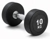 Kubisport Jednoruční činka 10 kg oválná černá