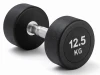 Kubisport Jednoruční činka 12,5 kg oválná černá
