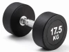 Kubisport Jednoruční činka 17,5 kg oválná černá