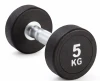Kubisport Jednoruční činka 5 kg oválná černá
