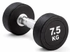 Kubisport Jednoruční činka 7,5 kg oválná černá