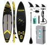 Kubisport Paddleboard 350x84x15 cm s příslušenstvím černožlutý