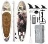 Kubisport Paddleboard 350x90x15 cm s příslušenstvím bílohnědý