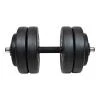 Lifefit Činka nakládací jednoruční 23 kg vinyl-cement 30mm tyč/6x kotouč Lifefit Činka nakládací jednoruční 23 kg vinyl-cement 30mm tyč/6x kotouč