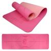 Lifefit Podložka Yoga MAT Lotos Duo 183x58x0 6cm růžová