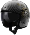LS2 OF601 Bob II Carbon Custom černá lesklá otevřená helma na motorku