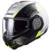 LS2 Advant Codex 06 černo-bílo-fluo žlutá výklopná přilba na motorku LS2 Advant Codex 06 černo-bílo-fluo žlutá výklopná přilba na motorku