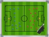Merc sport Fotbalová taktická tabule magnetická 45 × 60 cm – zelená Merc sport Fotbalová taktická tabule magnetická 45 × 60 cm – zelená