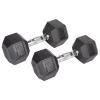 Merco Hex Rubber Dumbbell činka 1 pár Merco Hex Rubber Dumbbell činka 1 pár
