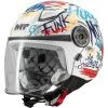 MT Helmets Lite Crew A5 bílo-modro-červená dětská otevřená helma na motorku MT Helmets Lite Crew A5 bílo-modro-červená dětská otevřená helma na motorku