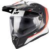 MT Helmets Enduro helma na motorku Track SV Nomad A15 bílo-černo-červená