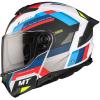 MT Helmets ATOM 2 SV BAST A0 perleťová černo-modro-červeno-bílá integrální helma + sleva 300,- na příslušenství