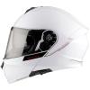 MT Helmets Genesis SV Solid A0 bílá lesklá vyklápěcí přilba