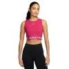 Nike Pro DF CROP TANK RUSH PINK/WHITE dámské tréninkové tričko Nike Pro DF CROP TANK RUSH PINK/WHITE dámské tréninkové tričko