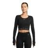Nike Pro W NP DF LS TOP GG SHINE BLACK/ANTHRACITE/WHITE dámské tričko Nike Pro W NP DF LS TOP GG SHINE BLACK/ANTHRACITE/WHITE dámské tričko