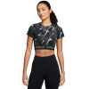 Nike Pro W NP DF SS TOP TT AOP BLACK/WHITE dámské tréninkové tričko Nike Pro W NP DF SS TOP TT AOP BLACK/WHITE dámské tréninkové tričko