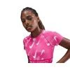 Nike Pro W NP DF SS TOP TT AOP RUSH PINK/PINK FOAM/WHITE dámské tréninkové tričko Nike Pro W NP DF SS TOP TT AOP RUSH PINK/PINK FOAM/WHITE dámské tréninkové tričko