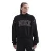 Nike W NSW PHNX FLC LOGO MOCK NECK BLACK dámská zateplená mikina Nike W NSW PHNX FLC LOGO MOCK NECK BLACK dámská zateplená mikina