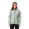 Northfinder DESTINEY-333lightgreen dámská turistická softshellová bunda s kapucí