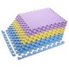 ONE FITNESS Ochranná puzzle podložka MP10 žlutá-modrá-fialová