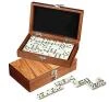 Philos Spiele Domino Double Exclusive olivová dřevěná hra domino Philos Spiele Domino Double Exclusive olivová dřevěná hra domino