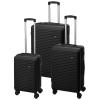 Proworld Sada cestovních kufrů 3 ks 50 / 60 / 70cm černá