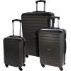 Proworld Sada plastových cestovních kufrů 3 ks 50 / 60 / 70 cm antracitová