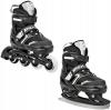 Raven Helixi BLACK/GREY dětské kolečkové brusle 2v1 - svítící kola POUZE EU 30-33, pánský (hokejový) (VÝPRODEJ) Raven Helixi BLACK/GREY dětské kolečkové brusle 2v1 - svítící kola POUZE EU 30-33, pánský (hokejový) (VÝPRODEJ)