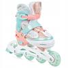 Raven Isla ORANGE/MINT dětské kolečkové brusle - svítící kola LED