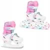 Raven Loret Glitter White/Mint/Pink 2v1 dětské brusle - LED kolečka
