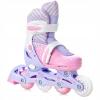 Raven Loret LILA/PINK dětské inline brusle - svítící kola LED POUZE EU 30-33 (VÝPRODEJ)
