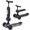 Raven Lumiloo Black / Neo Chrome dětská koloběžka 2v1 s LED podsvícením Raven Lumiloo Black / Neo Chrome dětská koloběžka 2v1 s LED podsvícením