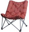 Redcliffs Skládací židle s polstrováním červená