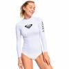 ROXY Dámské lycrové triko Bright White dlouhý rukáv