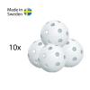 Salming Aero Ball 10-pack, white