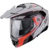 Scorpion ADX-2 Kamps šedo-červená enduro helma na motorku Scorpion ADX-2 Kamps šedo-červená enduro helma na motorku