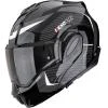 Scorpion EXO-TECH EVO PRO Accuti černo-stříbrná výklopná helma na motorku Scorpion EXO-TECH EVO PRO Accuti černo-stříbrná výklopná helma na motorku