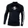 Scubapro Pánské lycrové triko RASHGUARD BLACK UPF50, dlouhý rukáv