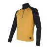 Sensor Coolmax Thermo mustard/černá pánská mikina se zipem