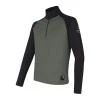 SENSOR Coolmax Thermo pánská mikina zip Olive Green/černá SENSOR Coolmax Thermo pánská mikina zip Olive Green/černá