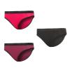 Sensor Double Face 3-pack černé/lilla/magenta dámské kalhotky