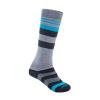 SENSOR Slope Merino ponožky Šedá/černá/tyrkys SENSOR Slope Merino ponožky Šedá/černá/tyrkys