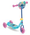 Seven Dětská koloběžka Stitch, 3 kolečka, modrá, růžové doplňky
