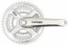 Shimano kliky FC-M191-S 170mm 48x38x28 zubů, stříbrné, bez krytu, 8 speed, pro osu čtyřhran