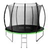 Spokey BOUNCE Trampolína 305 cm s ochrannou sítí a schůdky, černo-zelená