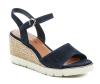Tamaris 1-28360-44 navy dámské sandály na klínku